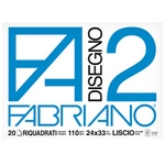 BLOCCO FABRIANO2 (24X33CM) 20FG 110GR LISCIO SQUAD
