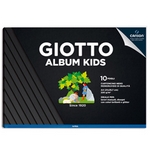 ALBUM KIDS CARTONCINO NERO 5+ F.TO A4 220GR 10FG G